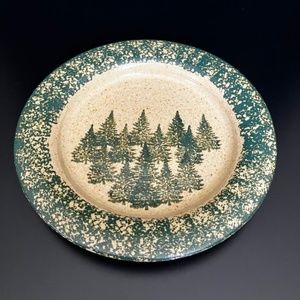 Three Rivers Salad Plate Winter Pines
